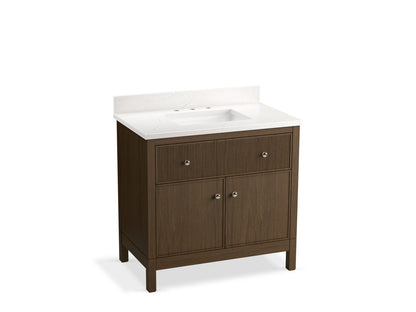 KOHLER K-35020 Malin by Studio McGee 36" bathroom vanity cabinet with sink and quartz top