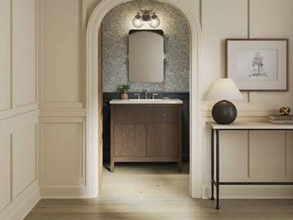 KOHLER K-35020 Malin by Studio McGee 36" bathroom vanity cabinet with sink and quartz top