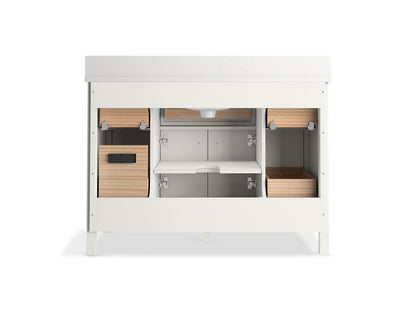 KOHLER K-35021 Malin by Studio McGee 48" bathroom vanity cabinet with sink and quartz top