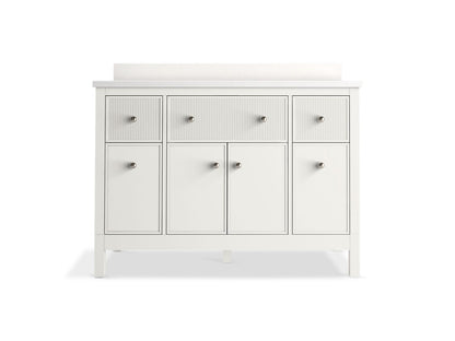 KOHLER K-35021 Malin by Studio McGee 48" bathroom vanity cabinet with sink and quartz top