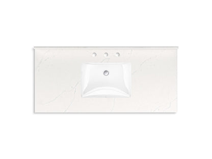 KOHLER K-35021 Malin by Studio McGee 48" bathroom vanity cabinet with sink and quartz top