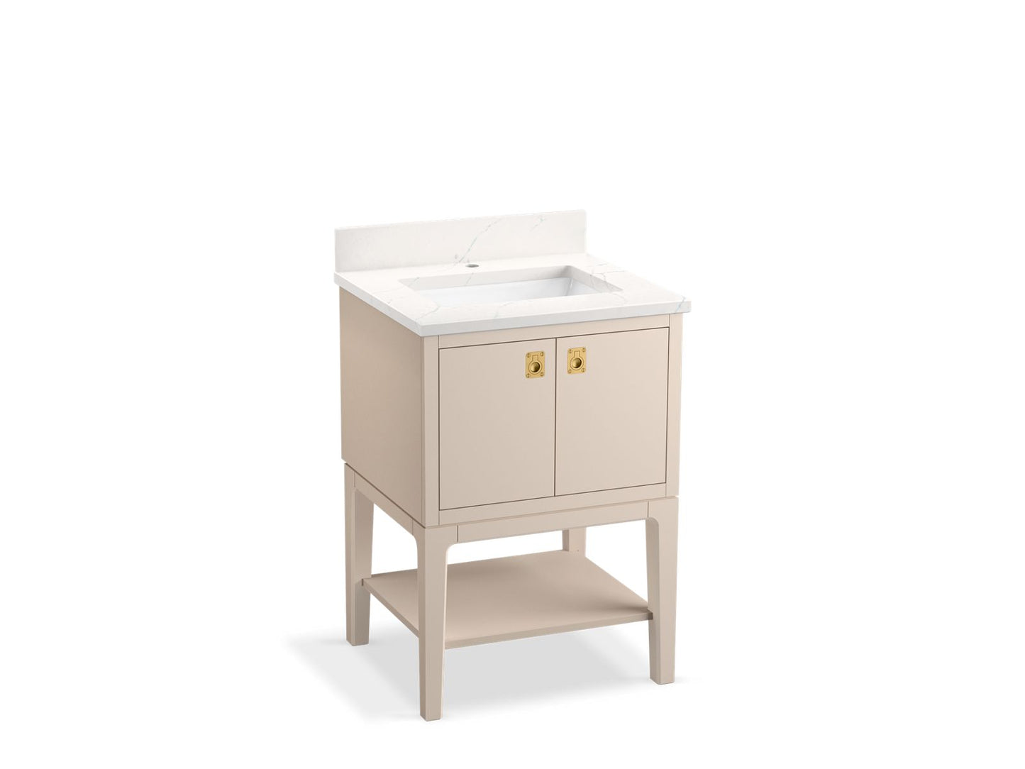 KOHLER K-35024 Seagrove by Studio McGee 24" bathroom vanity cabinet with sink and quartz top