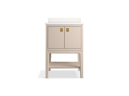 KOHLER K-35024 Seagrove by Studio McGee 24" bathroom vanity cabinet with sink and quartz top