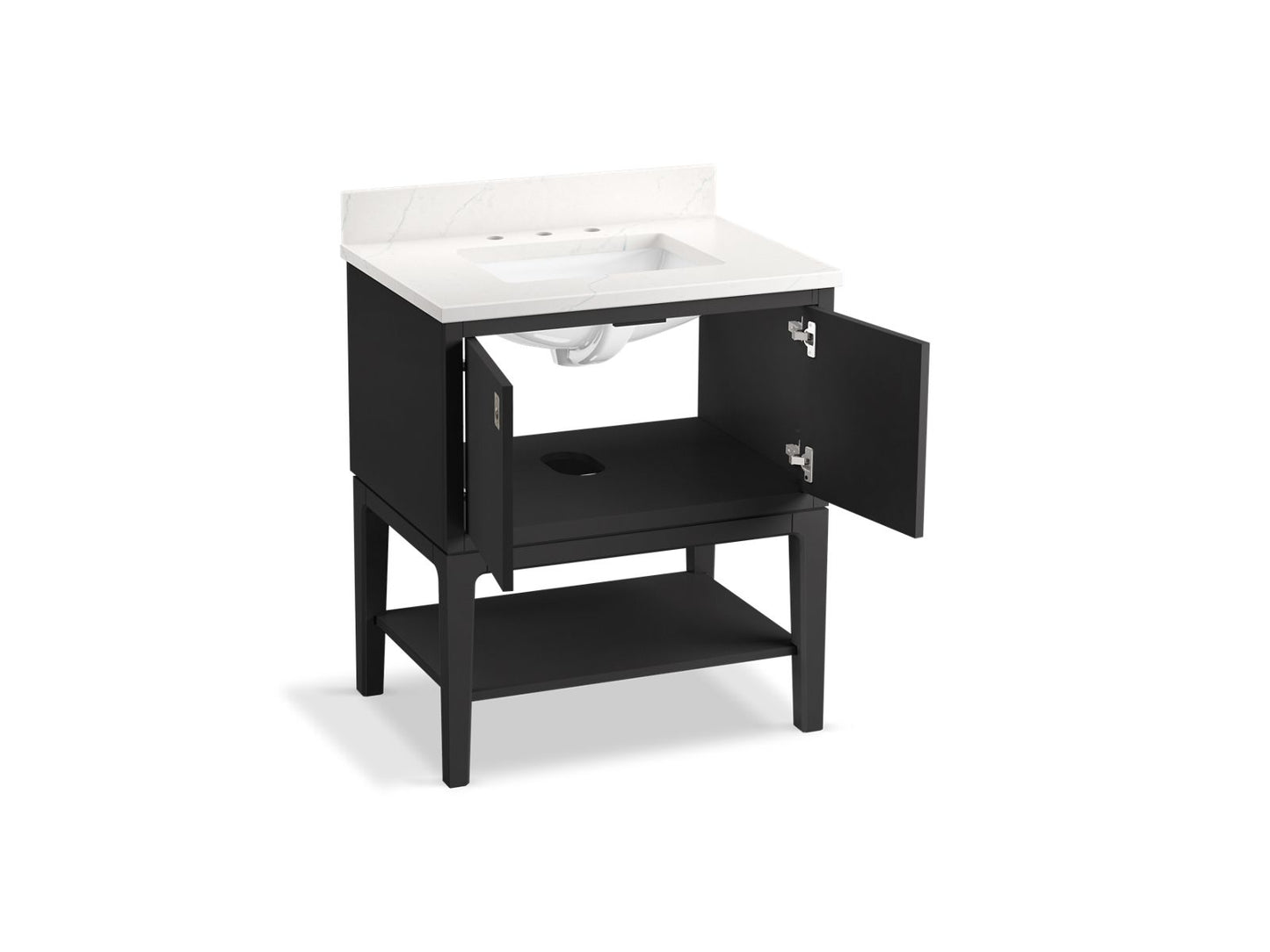 KOHLER K-35025 Seagrove by Studio McGee 30" bathroom vanity cabinet with sink and quartz top