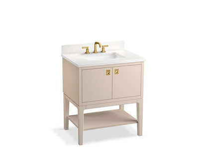 KOHLER K-35025 Seagrove by Studio McGee 30" bathroom vanity cabinet with sink and quartz top