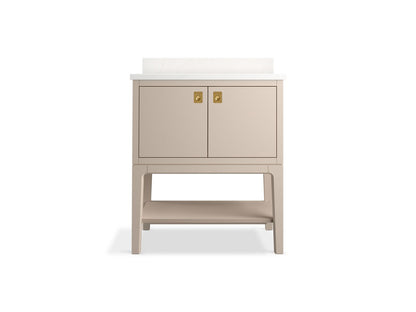 KOHLER K-35025 Seagrove by Studio McGee 30" bathroom vanity cabinet with sink and quartz top