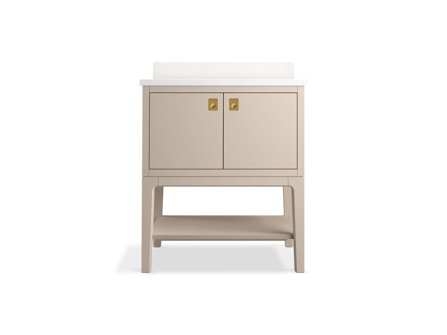 KOHLER K-35025 Seagrove by Studio McGee 30" bathroom vanity cabinet with sink and quartz top
