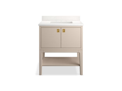 KOHLER K-35025 Seagrove by Studio McGee 30" bathroom vanity cabinet with sink and quartz top