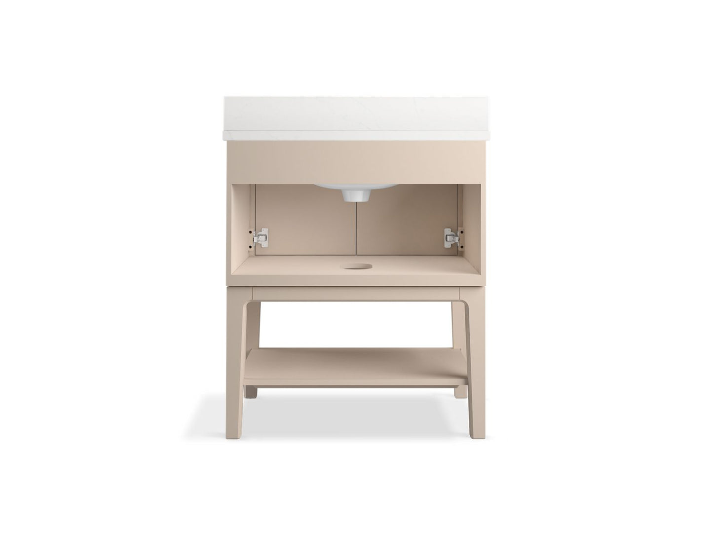 KOHLER K-35025 Seagrove by Studio McGee 30" bathroom vanity cabinet with sink and quartz top