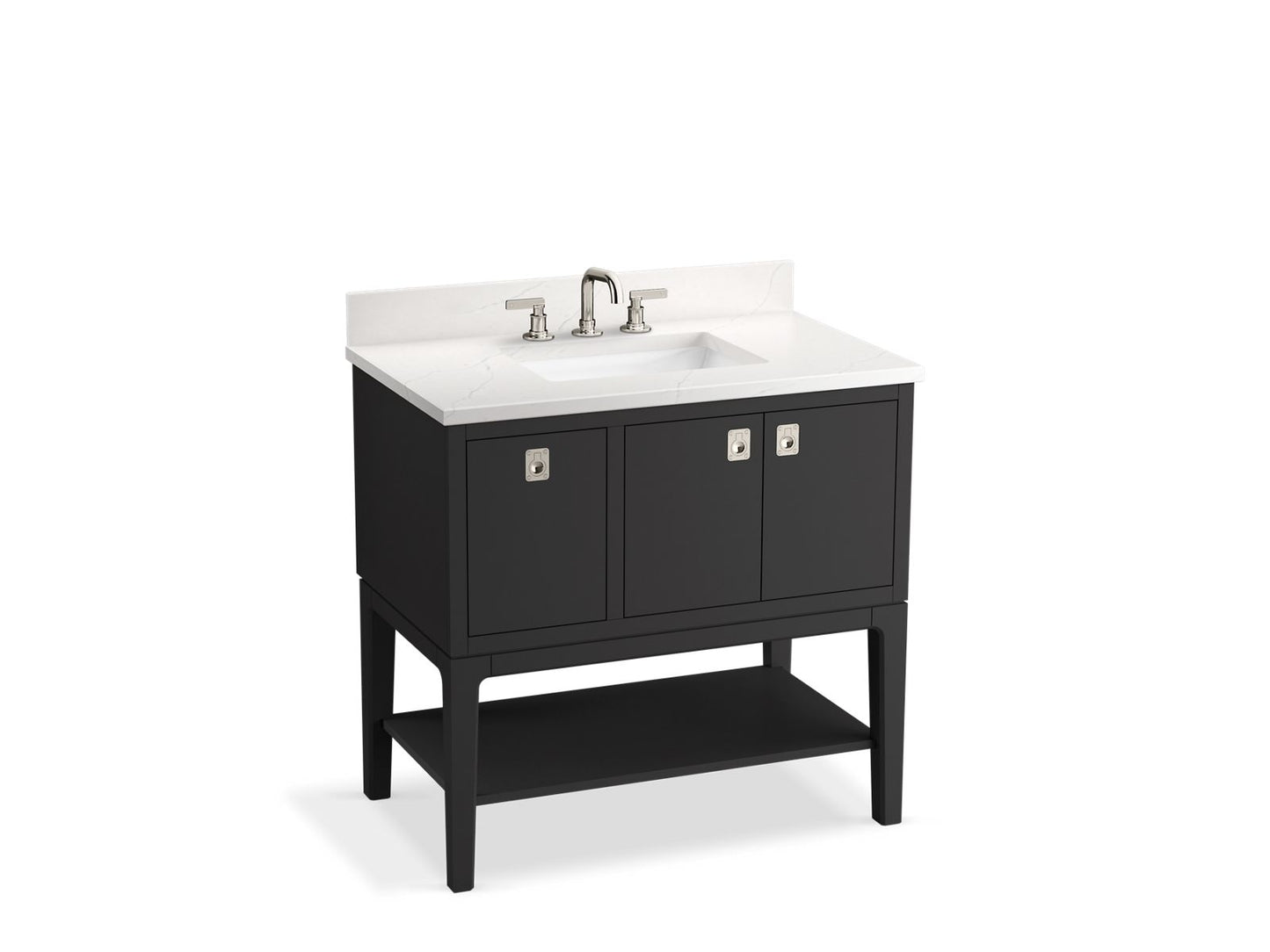 KOHLER K-35026 Seagrove by Studio McGee 36" bathroom vanity cabinet with sink and quartz top