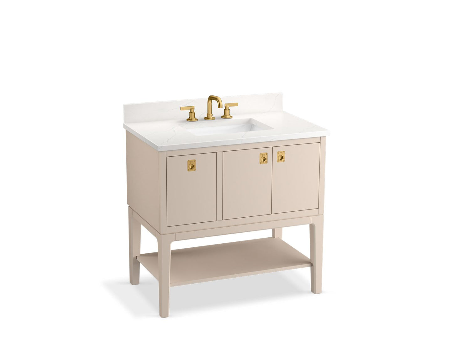 KOHLER K-35026 Seagrove by Studio McGee 36" bathroom vanity cabinet with sink and quartz top