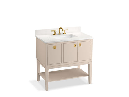 KOHLER K-35026 Seagrove by Studio McGee 36" bathroom vanity cabinet with sink and quartz top
