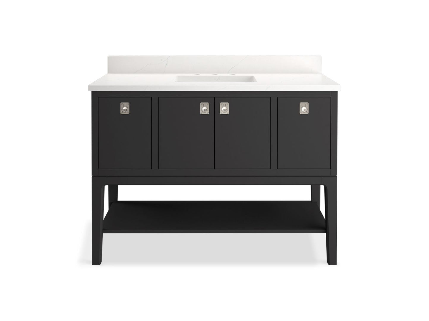 KOHLER K-35027 Seagrove by Studio McGee 48" bathroom vanity cabinet with sink and quartz top