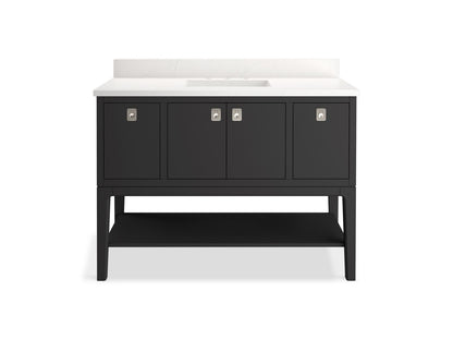 KOHLER K-35027 Seagrove by Studio McGee 48" bathroom vanity cabinet with sink and quartz top