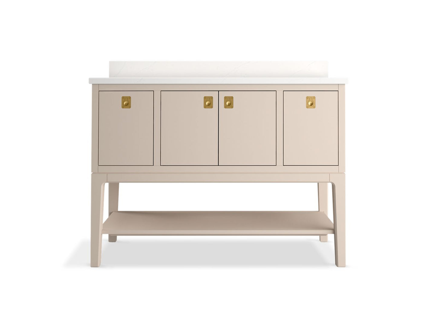 KOHLER K-35027 Seagrove by Studio McGee 48" bathroom vanity cabinet with sink and quartz top