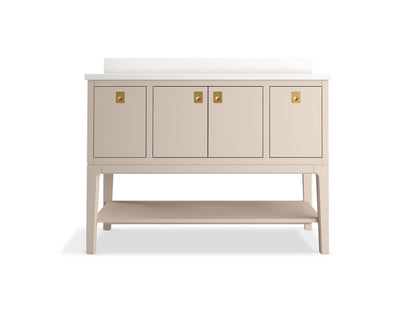 KOHLER K-35027 Seagrove by Studio McGee 48" bathroom vanity cabinet with sink and quartz top