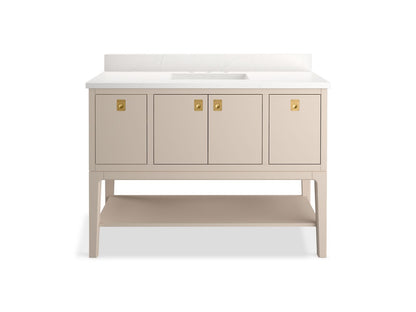 KOHLER K-35027 Seagrove by Studio McGee 48" bathroom vanity cabinet with sink and quartz top