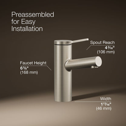 KOHLER Elate Single-handle bathroom sink faucet, 1.2 gpm