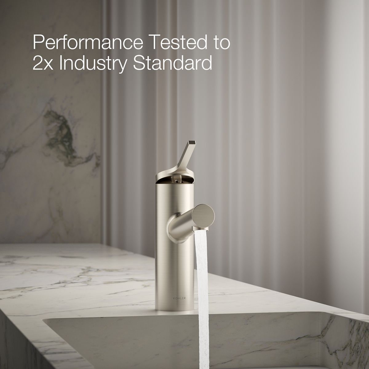 KOHLER Elate Single-handle bathroom sink faucet, 0.5 gpm