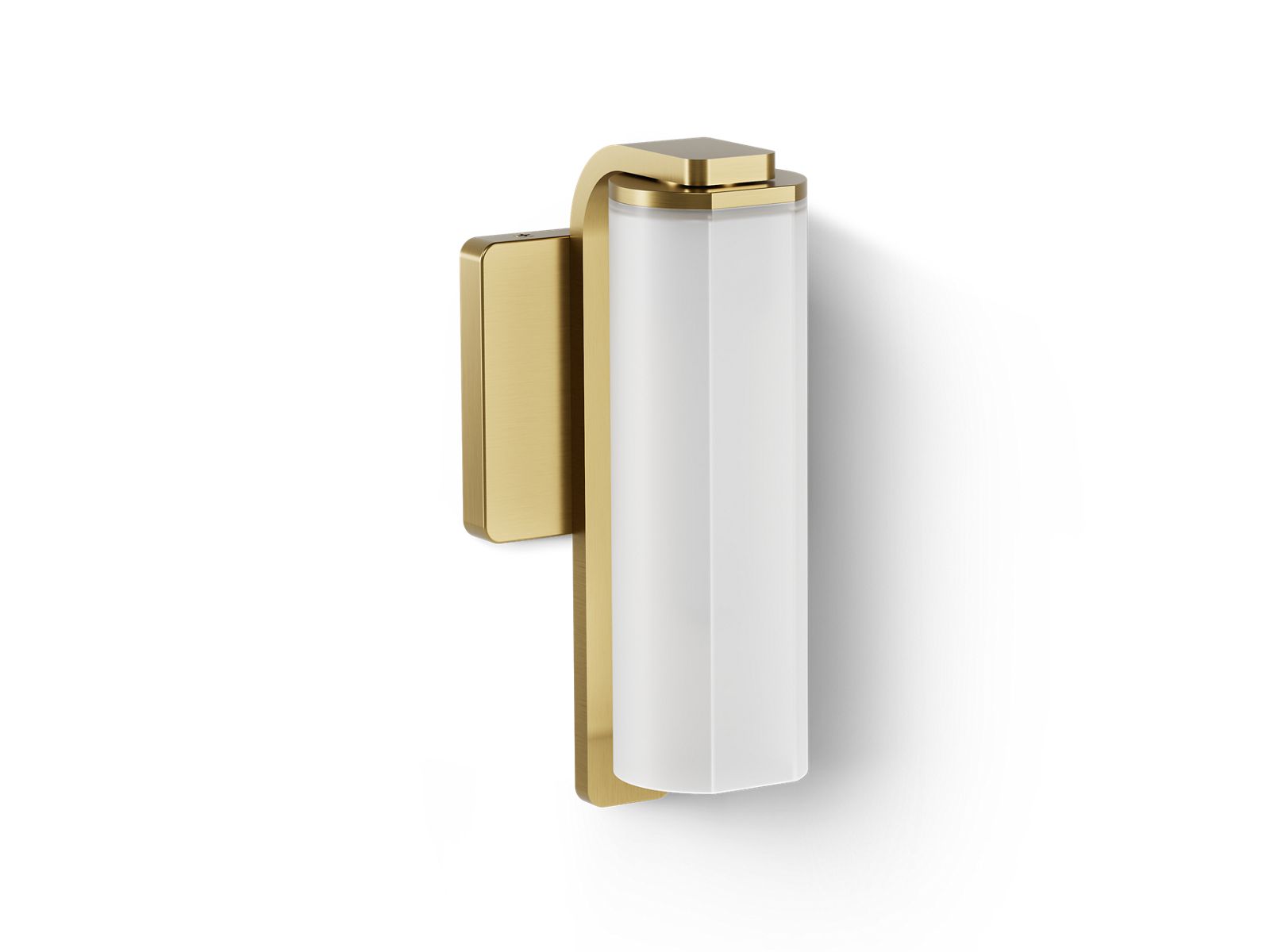 KOHLER K-35113-SC01 Parallel One-light Sconce, Brushed Moderne Brass - 3/4 view of product