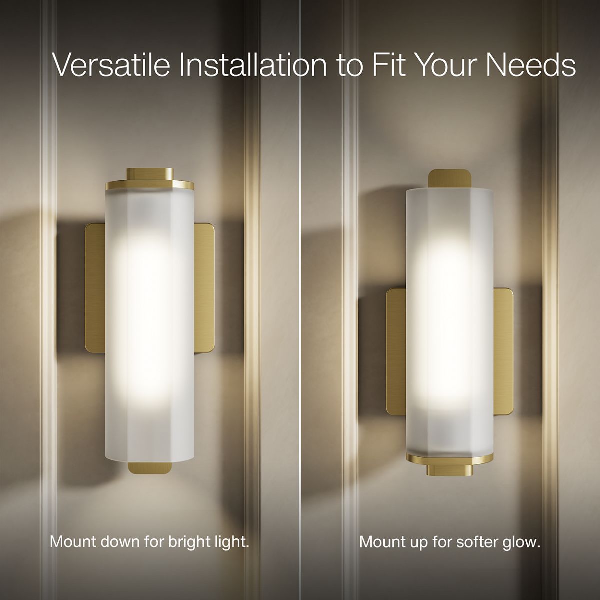 KOHLER K-35113-SC01 Parallel One-light Sconce, Brushed Moderne Brass - Detail image of a product feature