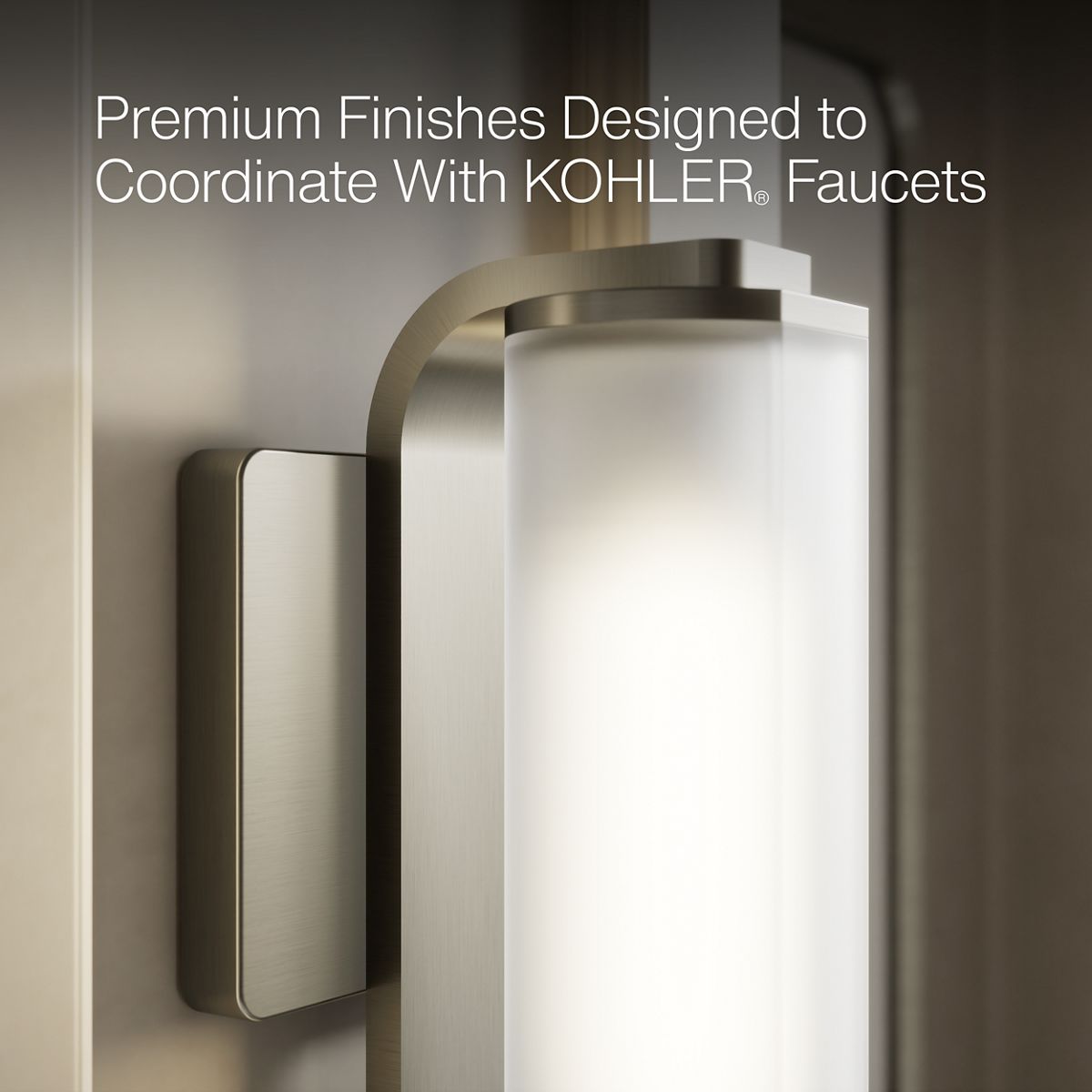 KOHLER K-35113-SC01 Parallel One-light Sconce, Brushed Nickel - close-up view of product detail