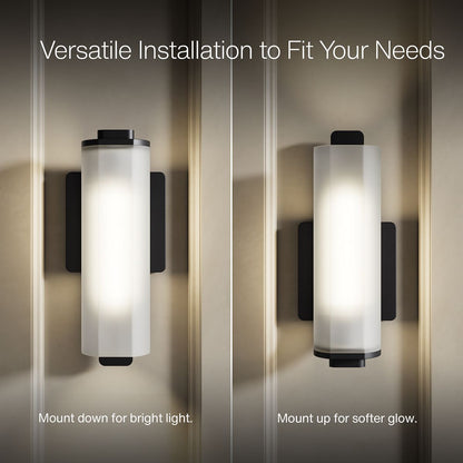KOHLER K-35113-SC01 Parallel One-light Sconce, Matte Black - Detail image of a product feature