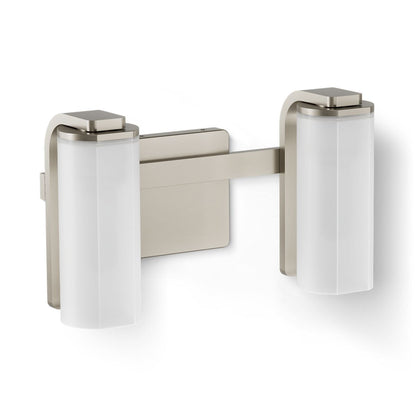 KOHLER K-35114-SC02 Parallel Two-light Sconce, Brushed Nickel - 3/4 view of product