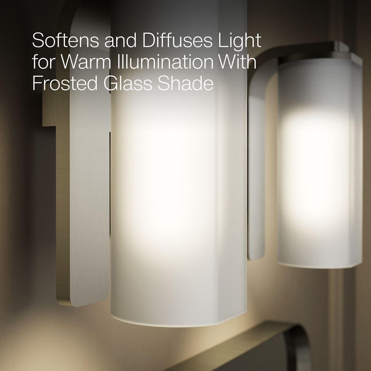 KOHLER K-35114-SC02 Parallel Two-light Sconce, Brushed Nickel - Shows close up detail of product in use in room