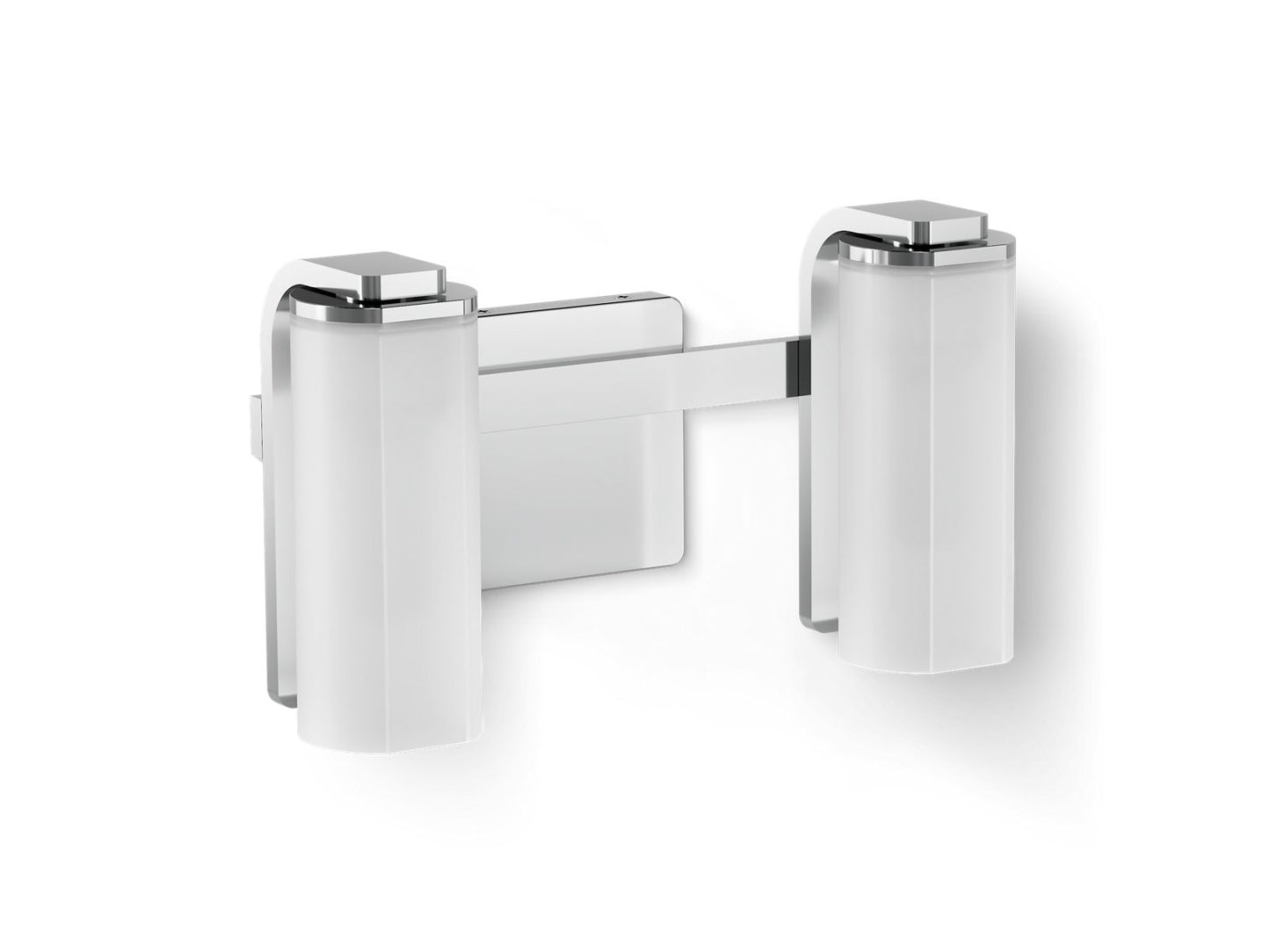 KOHLER K-35114-SC02 Parallel Two-light Sconce, Polished Chrome - 3/4 view of product