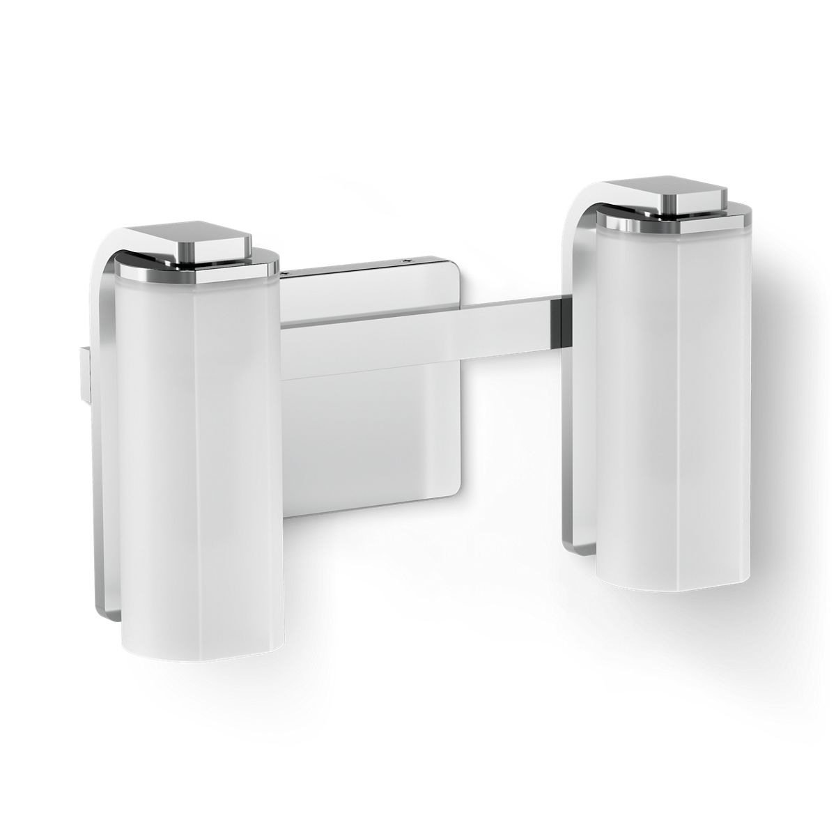 KOHLER K-35114-SC02 Parallel Two-light Sconce, Polished Chrome - 3/4 view of product