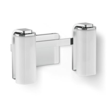 KOHLER K-35114-SC02 Parallel Two-light Sconce, Polished Chrome - 3/4 view of product