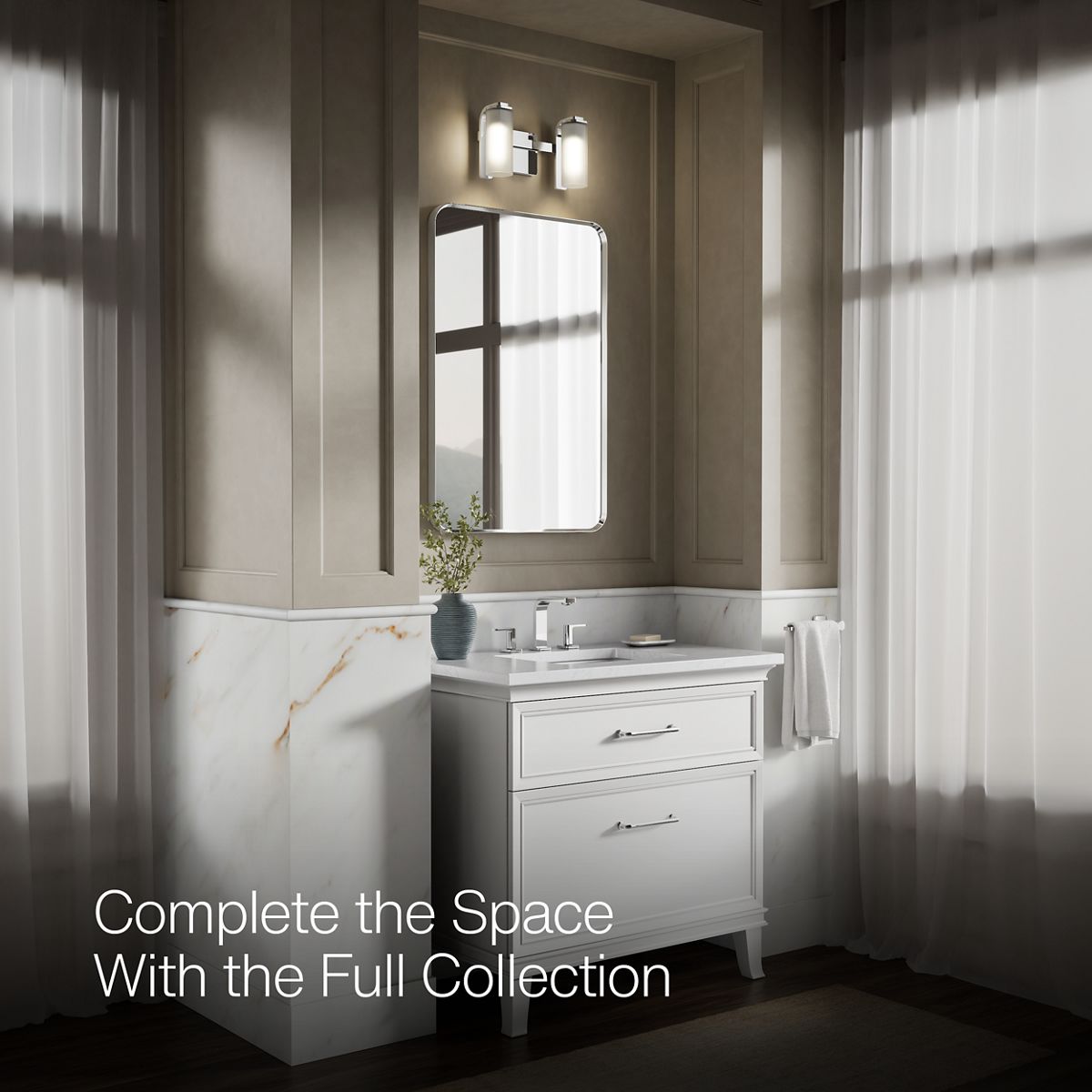 Up to 2 walls & multiple product categories visible in use