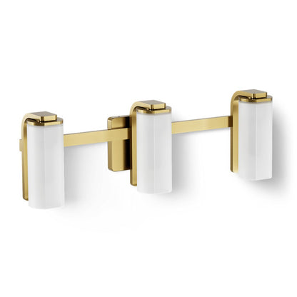 KOHLER K-35115-SC03 Parallel Three-light Sconce, Brushed Moderne Brass - 3/4 view of product