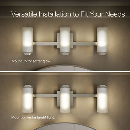 KOHLER K-35115-SC03 Parallel Three-light Sconce, Brushed Nickel - Detail image of a product feature