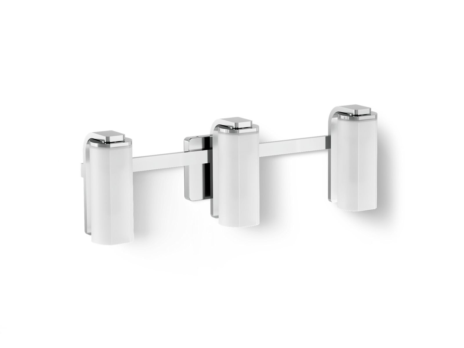 KOHLER K-35115-SC03 Parallel Three-light Sconce, Polished Chrome - 3/4 view of product