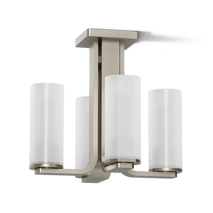 KOHLER K-35116-FM04 Parallel 13-5/16" Flush-mount, Brushed Nickel - 3/4 view of product