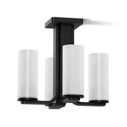 KOHLER K-35116-FM04 Parallel 13-5/16" Flush-mount, Matte Black - 3/4 view of product
