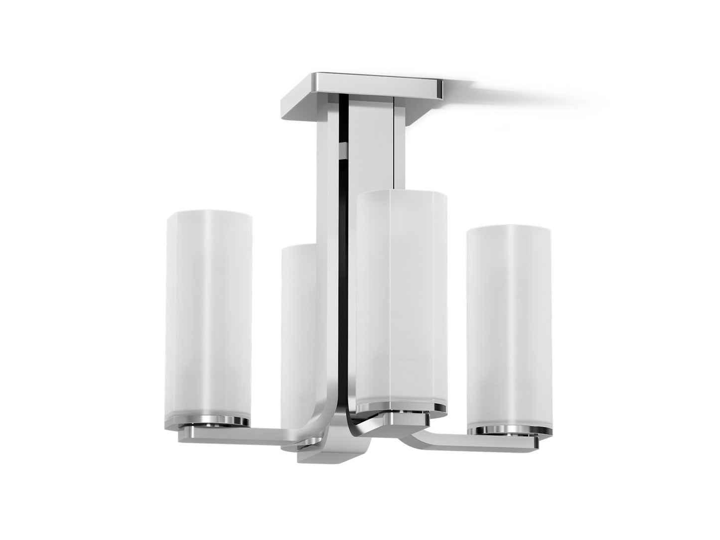 KOHLER K-35116-FM04 Parallel 13-5/16" Flush-mount, Polished Chrome - 3/4 view of product