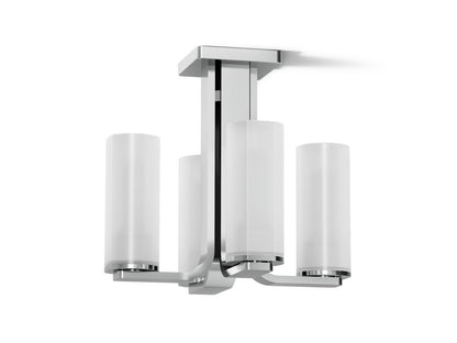KOHLER K-35116-FM04 Parallel 13-5/16" Flush-mount, Polished Chrome - 3/4 view of product