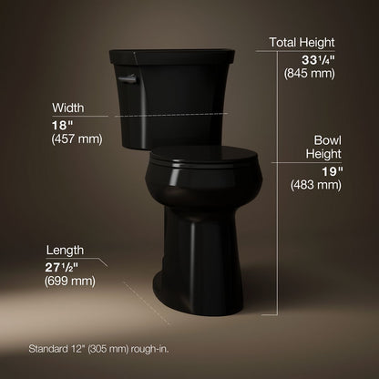 3/4 view of product with dimensions
