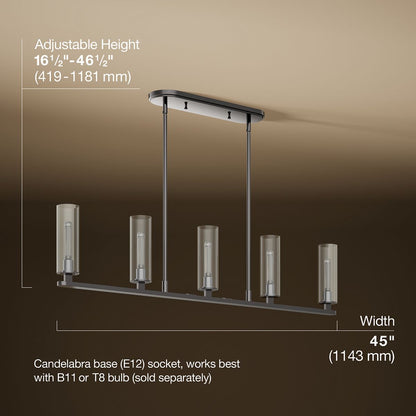 3/4 view of product with dimensions