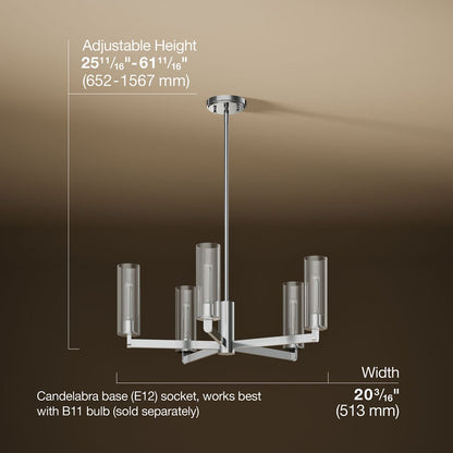3/4 view of product with dimensions