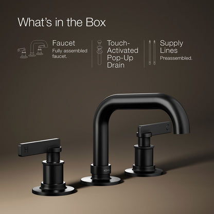 KOHLER K-35908-4 Castia by Studio McGee Widespread bathroom sink faucet, 1.2 gpm