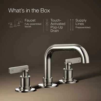 KOHLER K-35908-4 Castia by Studio McGee Widespread bathroom sink faucet, 1.2 gpm