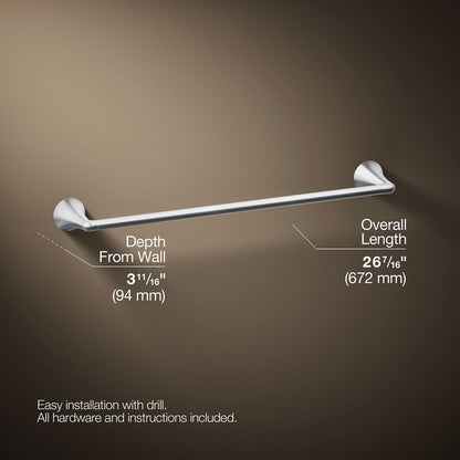 KOHLER K-35932 Buckley 24" towel bar