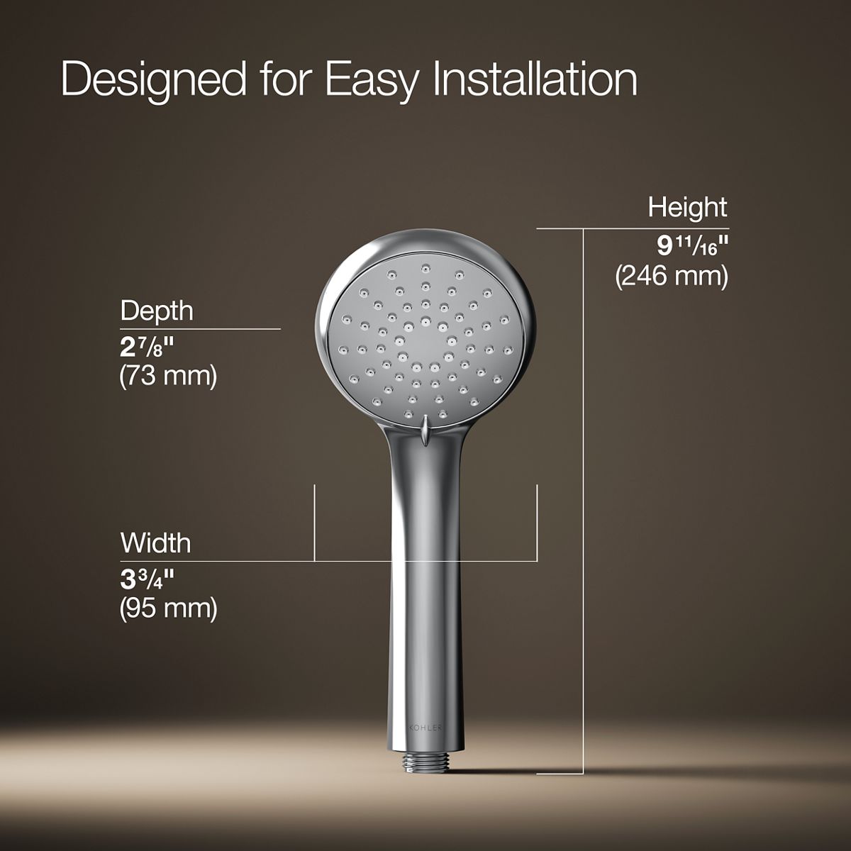 KOHLER Bellera Three-function handshower, 1.75 gpm