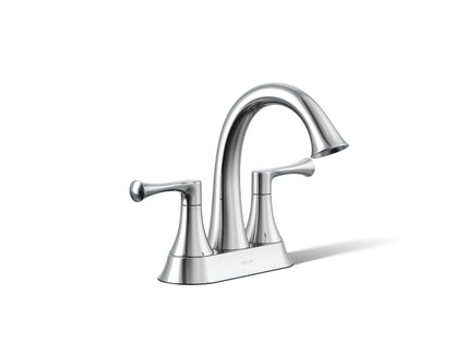 KOHLER K-35951-4K Buckley Centerset bathroom sink faucet, 1.0 gpm, polished chrome