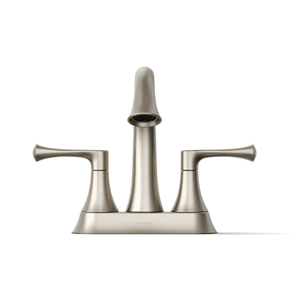 KOHLER K-35951-4K Buckley Centerset bathroom sink faucet, 1.0 gpm, vibrant brushed nickel - view 2