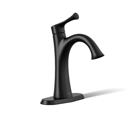 KOHLER K-35952-4 Buckley Single-handle bathroom sink faucet, 1.2 gpm, matte black - view 5